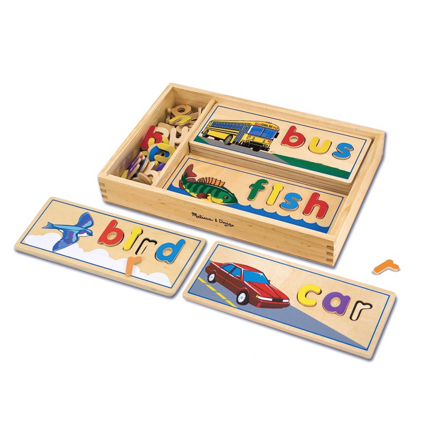 Melissa & Doug Houten Woordenpuzzel En -Spel (En)