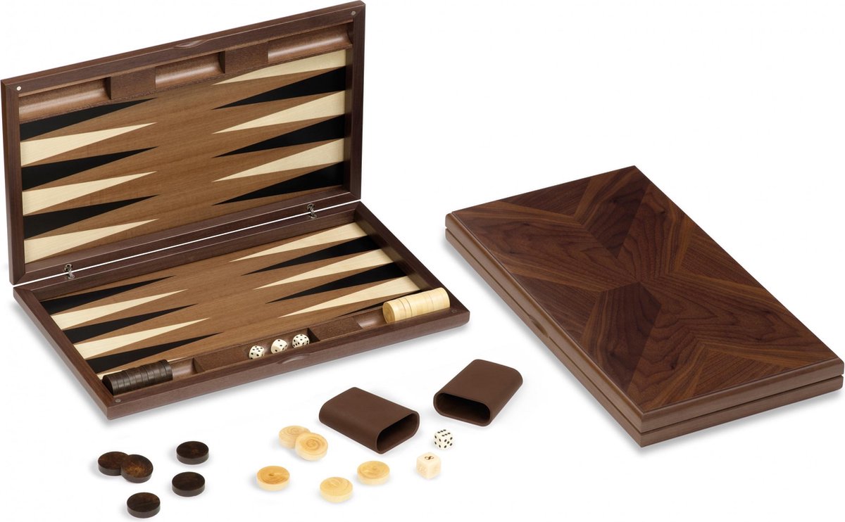 Dal Negro Backgammon York 44 X 25 Cm Hout Bruin/beige