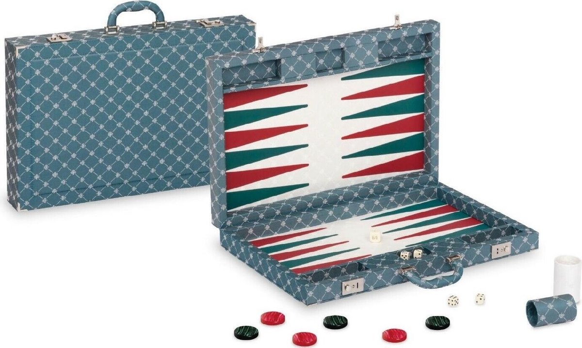 Dal Negro Backgammon Prestige 54,5 X 36 Cm Textiel Groen