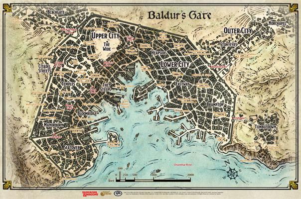 Dungeons & Dragons: Baldur's Gate (Map)