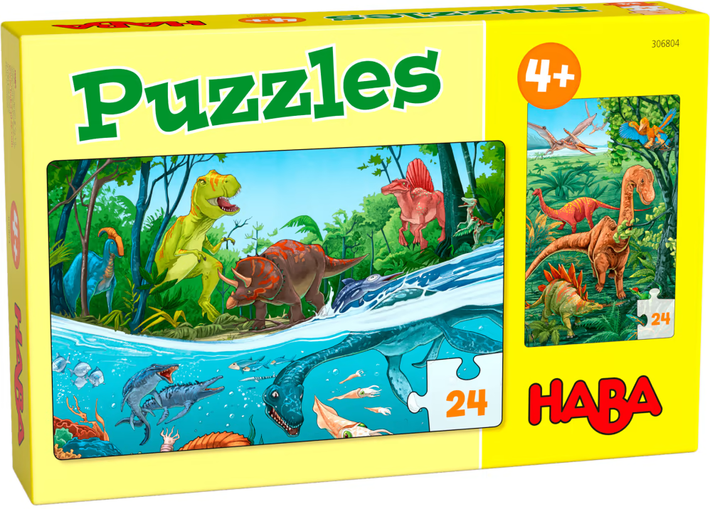 Puzzels Dino's (2 x 24 stukjes)