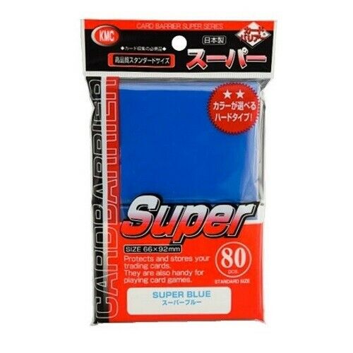 KMC Standard Sleeves: Super Blue (66x92mm) - 80 stuks