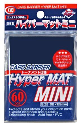 KMC Mini Sleeves (Hyper Mat): Blue (62x89mm) - 60 stuks