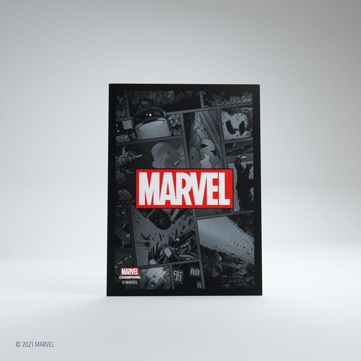 Sleeves Marvel Champions - Art Black (50+1)