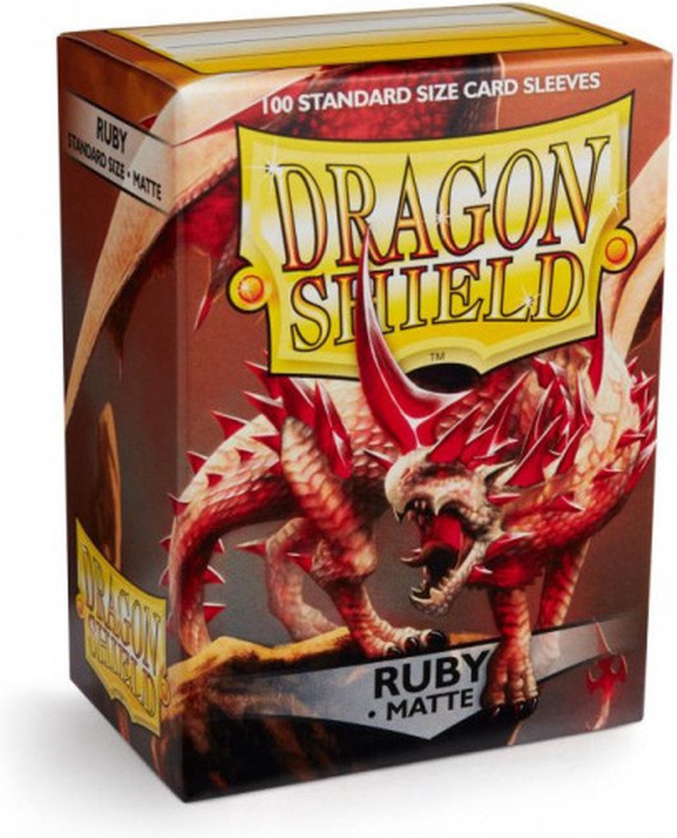 Dragon Shield Card Sleeves: Standard Matte Ruby (63x88mm) - 100 stuks