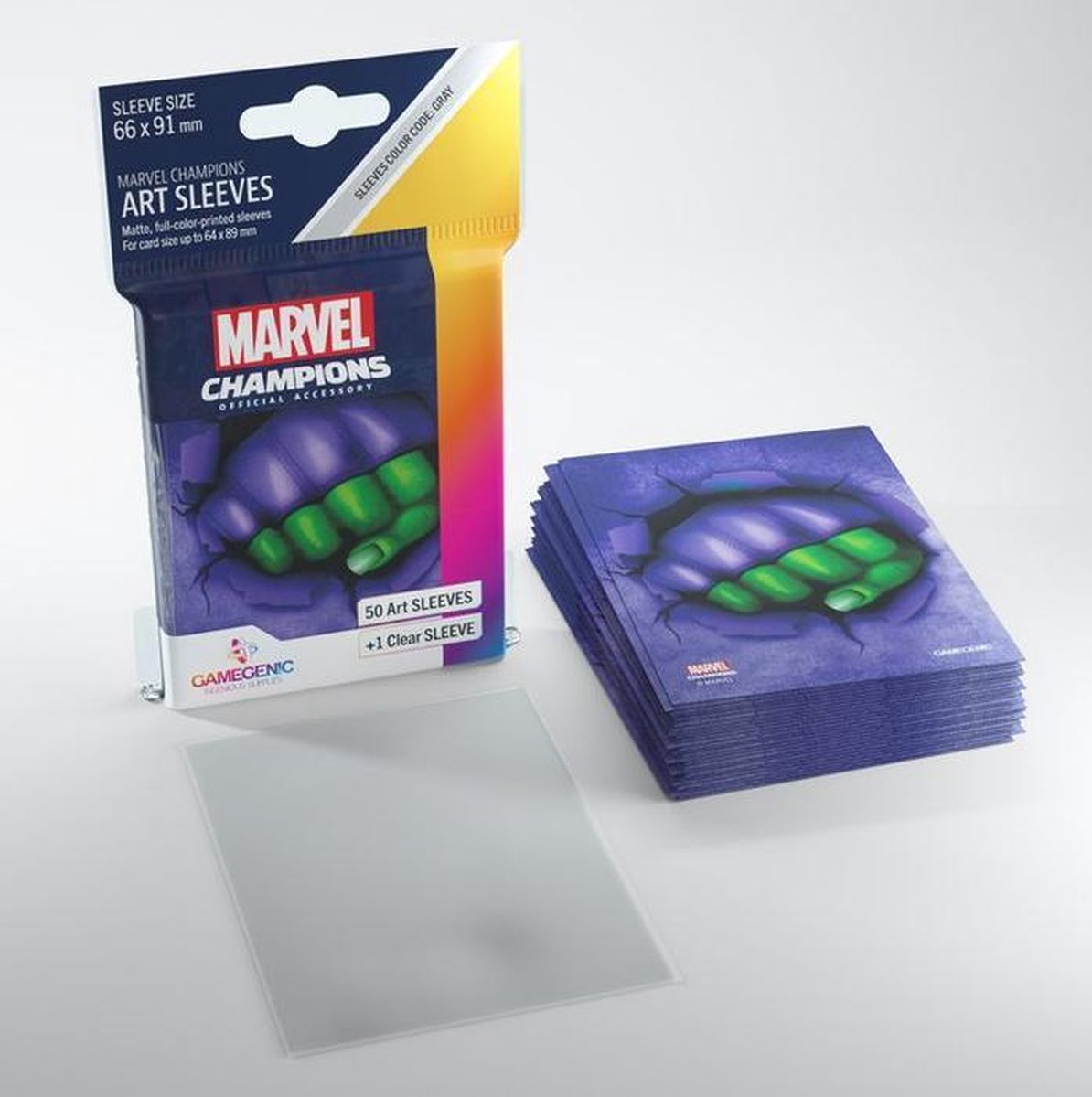 Gamegenic Marvel Champions Art Sleeves: She-Hulk (66x91mm) - 50+1