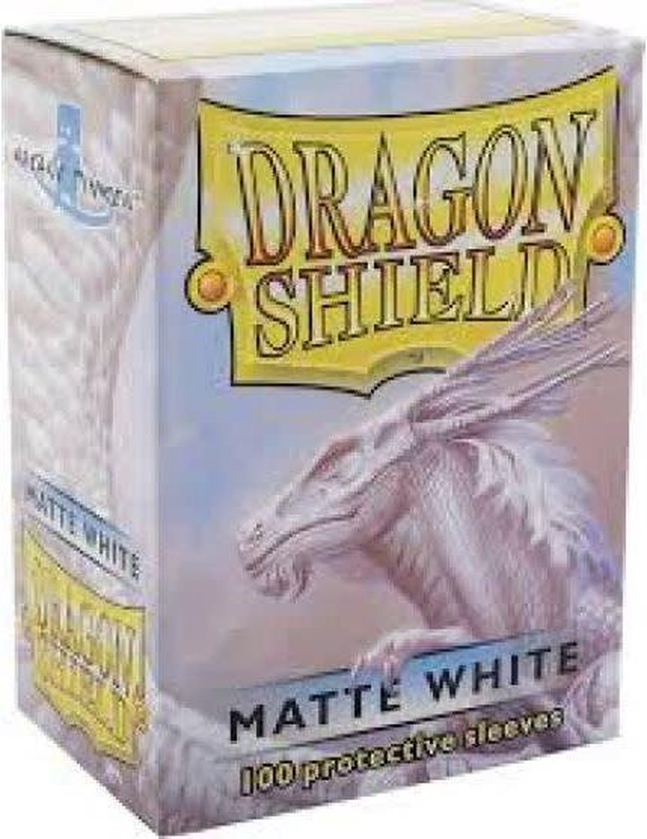 Dragon Shield Card Sleeves: Standard Matte White (63x88mm) - 100 stuks