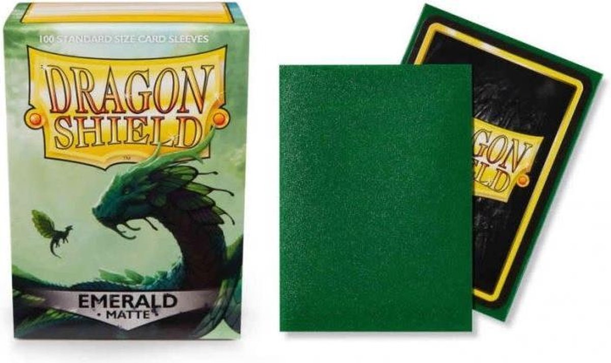 Dragon Shield Card Sleeves: Standard Matte Emerald (63x88mm) - 100 stuks