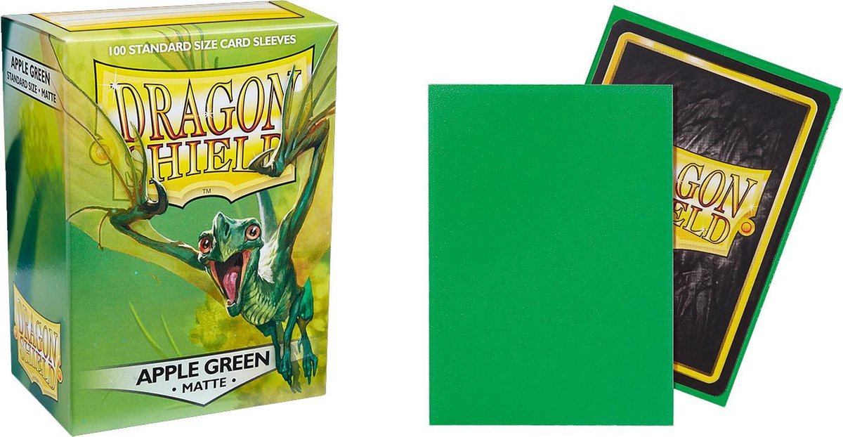 Dragon Shield Card Sleeves: Standard Matte Apple Green (63x88mm) - 100 stuks