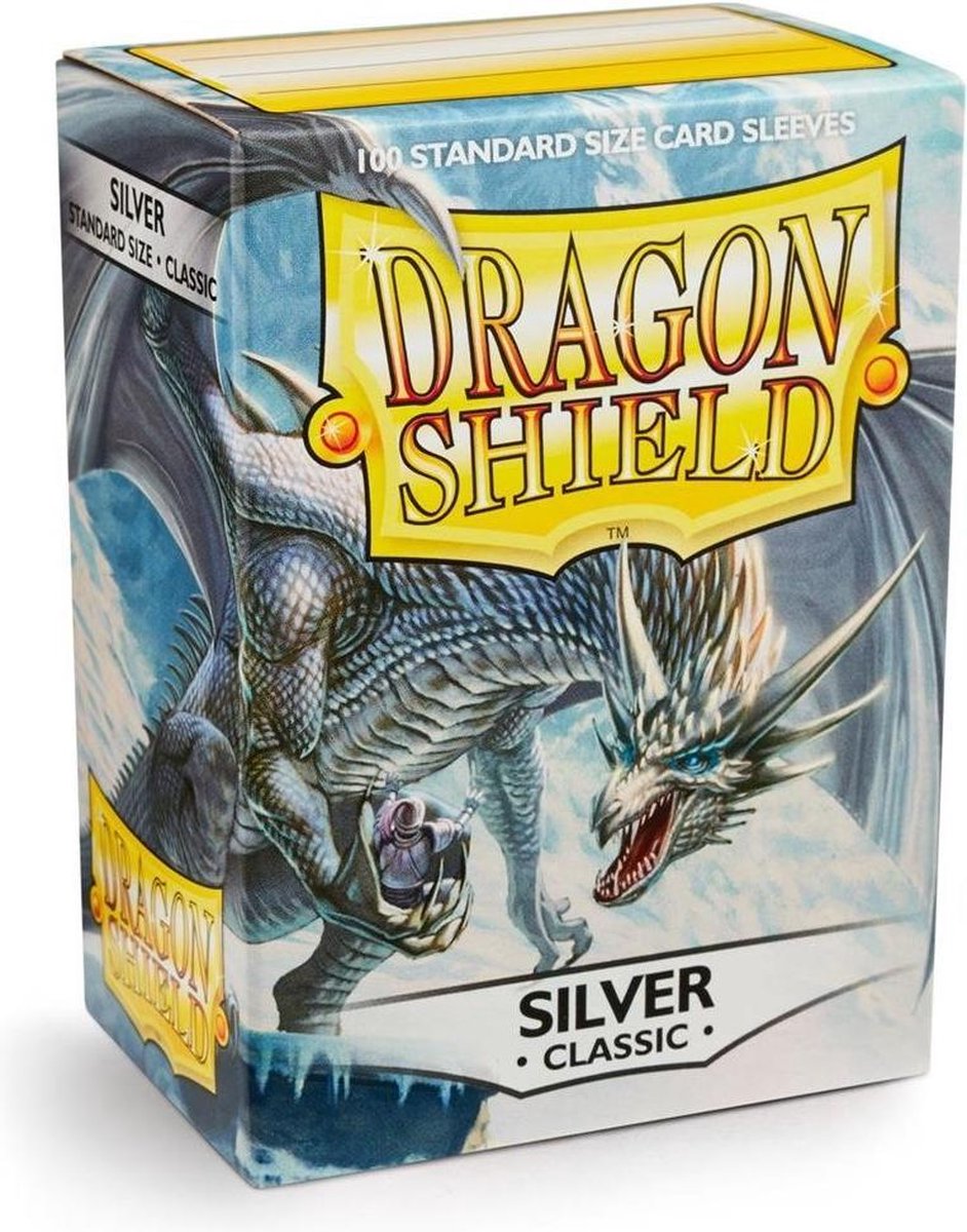 Dragon Shield Card Sleeves: Standard Silver (63x88mm) - 100 stuks