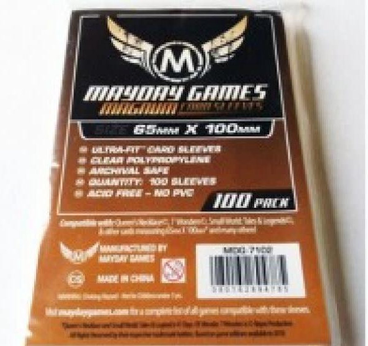 Mayday Card Sleeves: Magnum Ultra-Fit (65x100mm) - 100 stuks