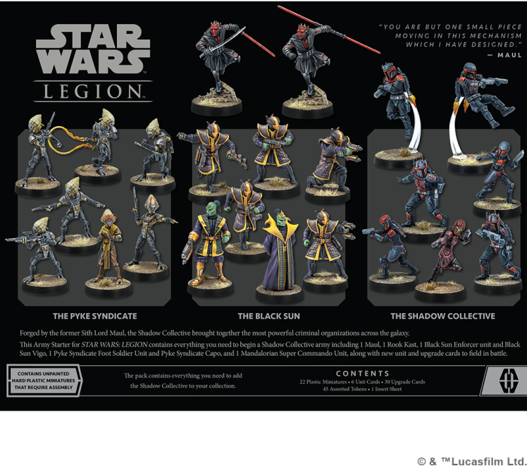 Star Wars Legion - Shadow Collective Starter Set