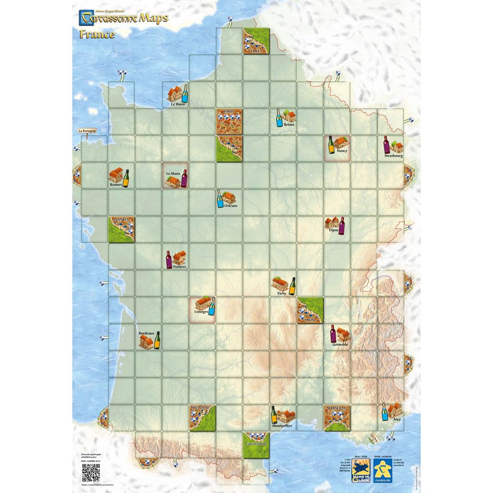 Carcassonne Maps: Frankrijk