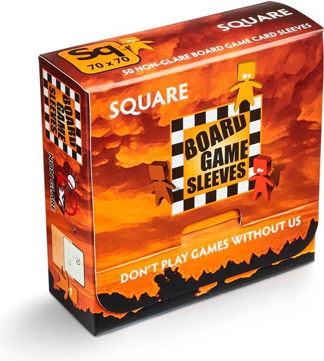 Board Game Sleeves (Non-Glare): Square (69x69mm) - 50 stuks