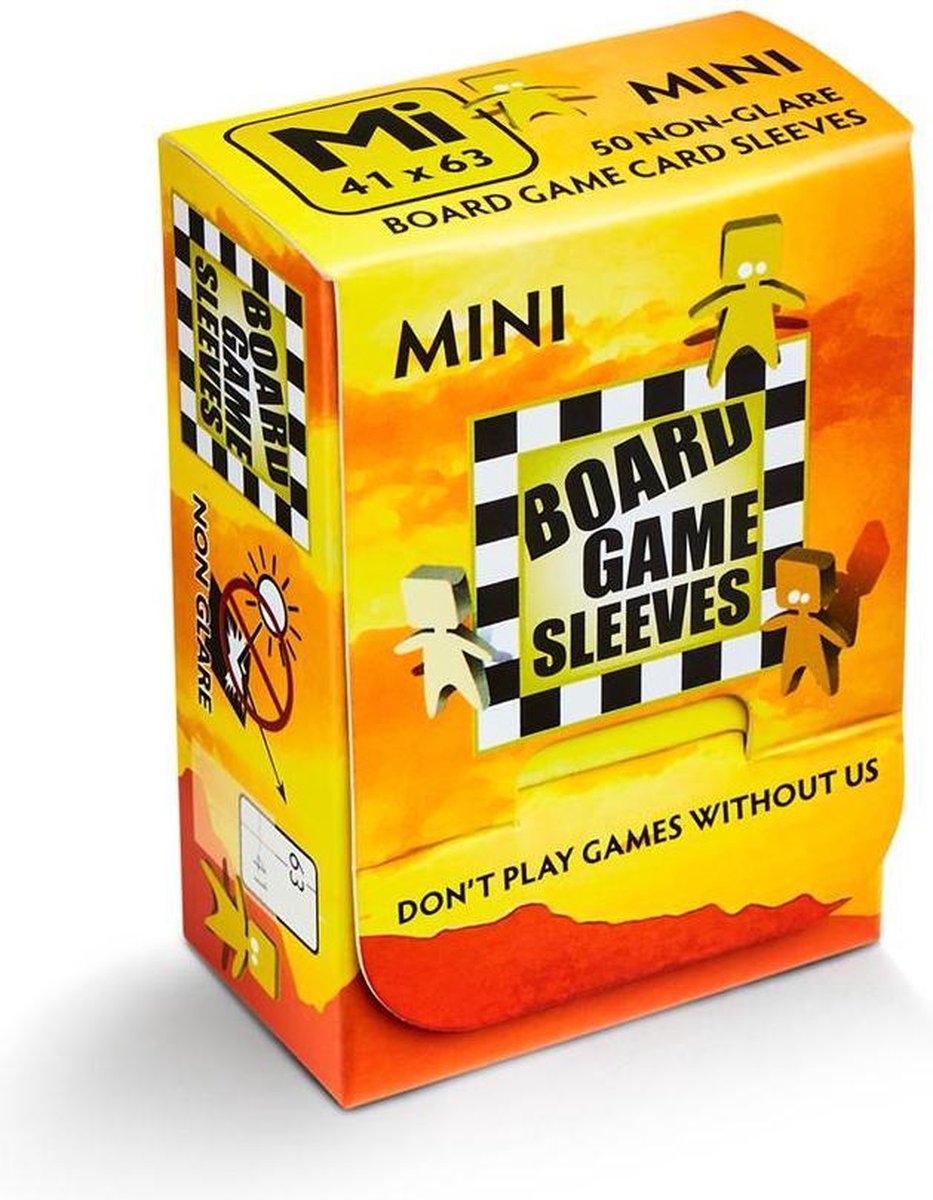 Board Game Sleeves (Non-Glare): Mini (41x63mm) - 50 stuks