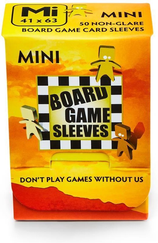 Board Game Sleeves (Non-Glare): Mini (41x63mm) - 50 stuks