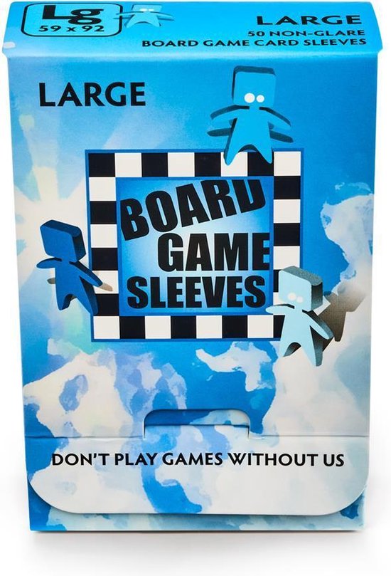 Board Game Sleeves (Non-Glare): Large (59x92mm) - 50 stuks