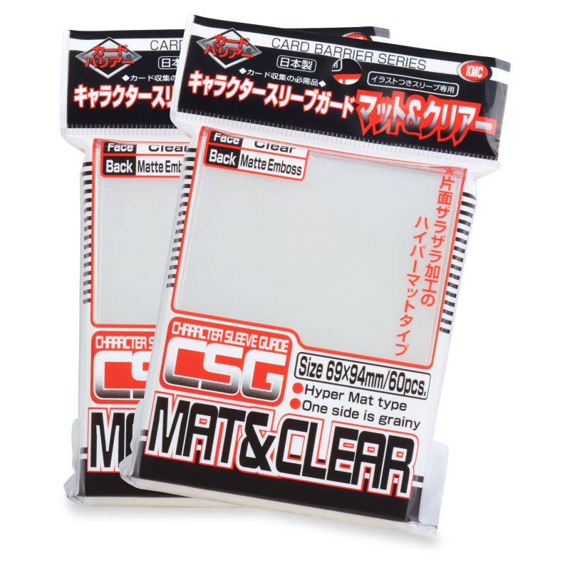 KMC Sleeves (Character Sleeve Guard: Mat & Clear): Standard (69x94mm) - 60 stuks