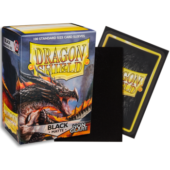 Dragon Shield Card Sleeves (Non-Glare): Standard Black Matte (63x88mm) - 100 stuks