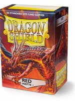 Dragon Shield Card Sleeves: Standard Matte Red (63x88mm) - 100 stuks