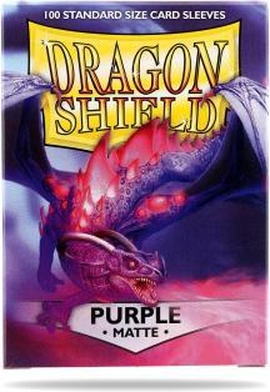 Dragon Shield Card Sleeves: Standard Matte Purple (63x88mm) - 100 stuks