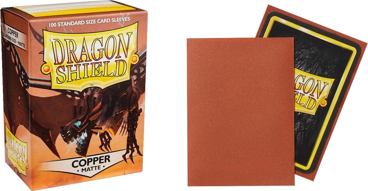 Dragon Shield Card Sleeves: Standard Matte Copper (63x88mm) - 100 stuks