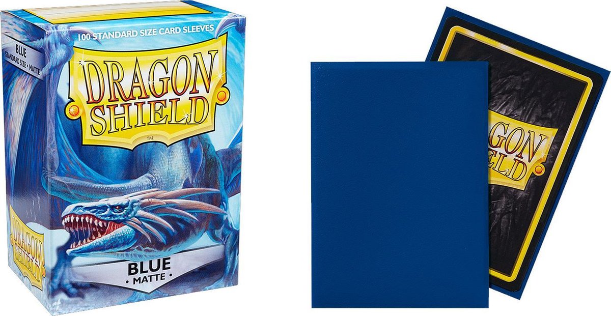 Dragon Shield Card Sleeves: Standard Matte Blue (63x88mm) - 100 stuks