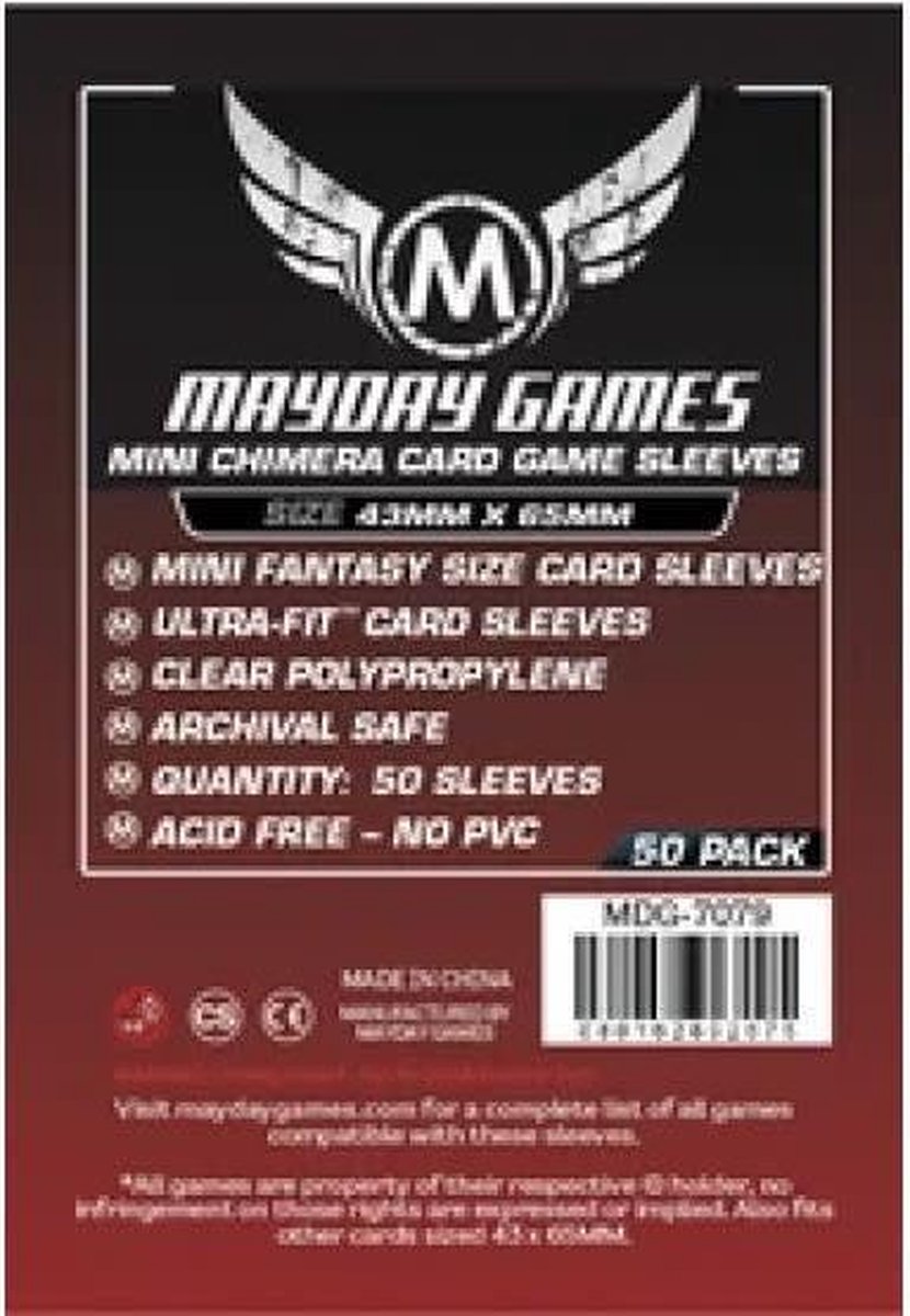 Mayday Card Sleeves (Premium): Mini Chimera USA (43x65mm) - 50 stuks