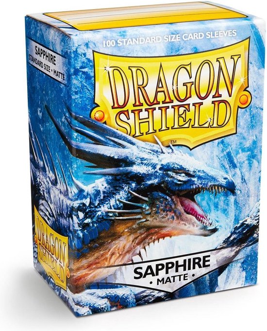 Dragon Shield Card Sleeves: Standard Matte Sapphire (63x88mm) - 100 stuks