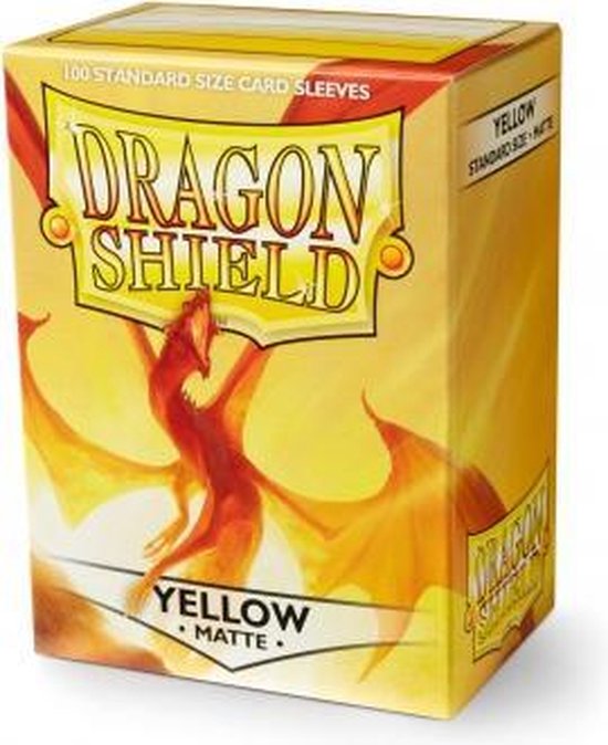 Dragon Shield Card Sleeves: Standard Matte Yellow (63x88mm) - 100 stuks