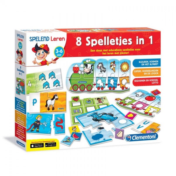 Clementoni 8 Spelletjes In 1