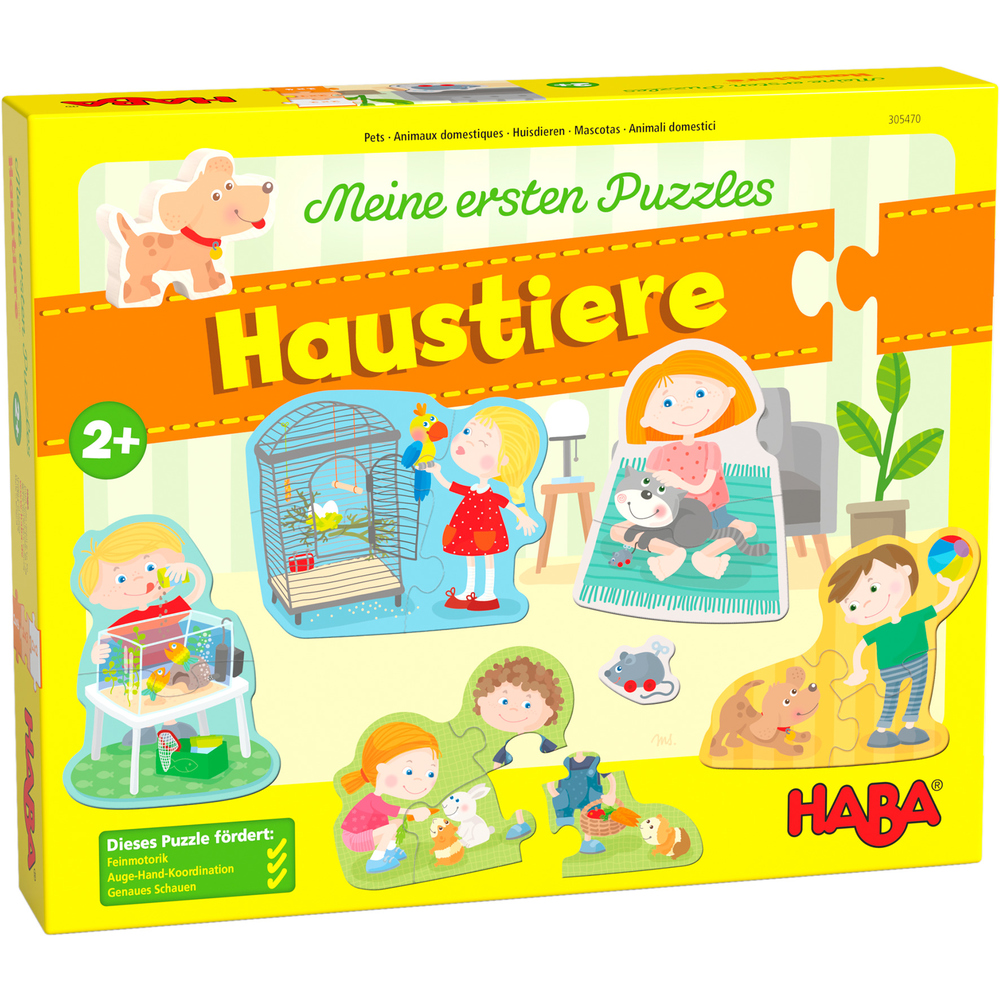 Mijn Eerste Puzzels: Huisdieren (2+)