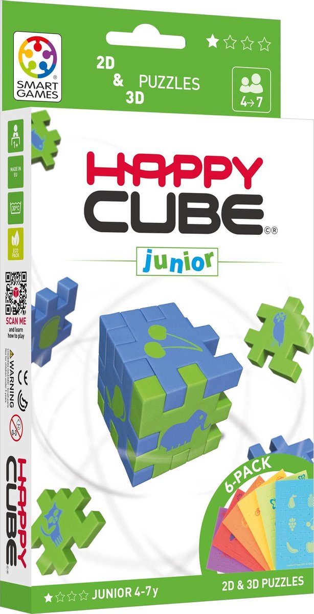 Smart Games Happy Cube 6 Colour Pack Junior