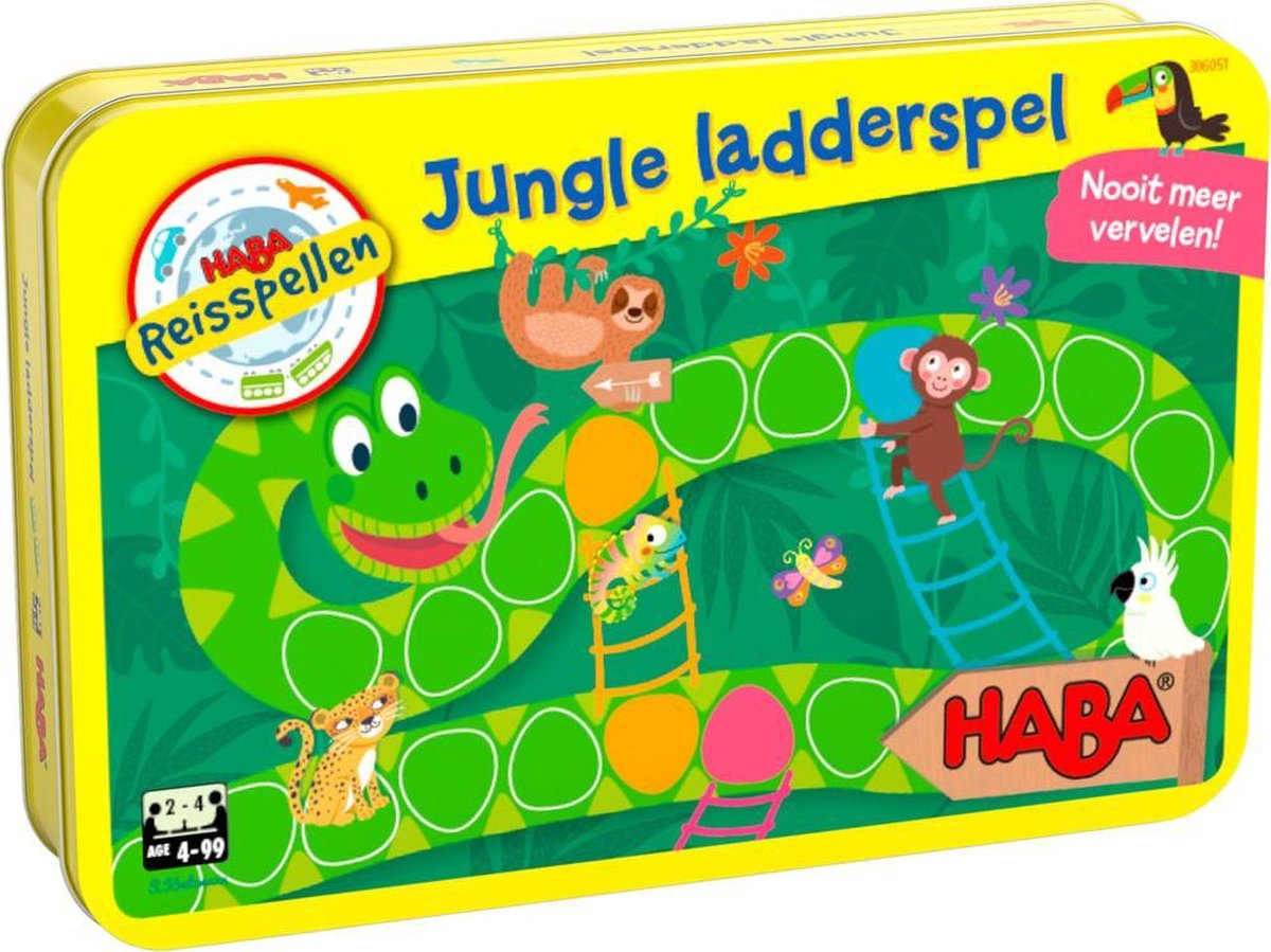 Haba Reisspel Jungle Ladderspel Junior Metaal (Nl)