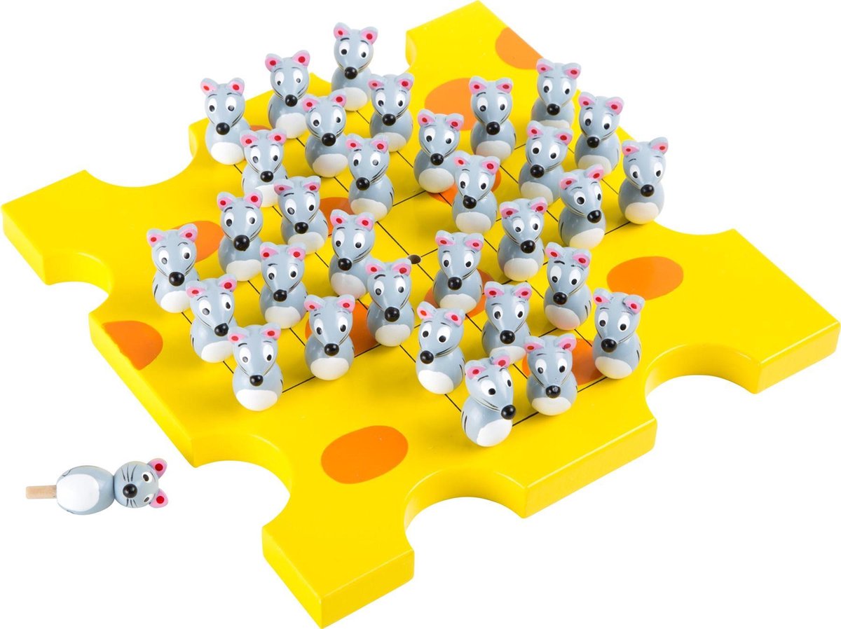 Small Foot Gezelschapsspel Solitaire Kaas Junior 20 Cm Geel/grijs