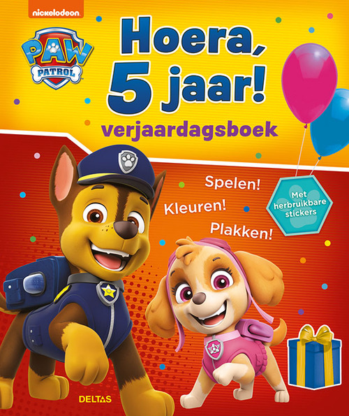 Paw Patrol Hoera, 5 jaar! Verjaardagsboek