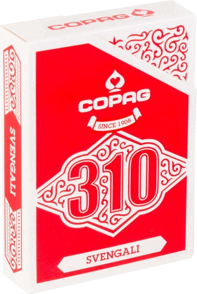 Copag Goochelset Gaff 6,3 X 8,8 Cm Karton Rood/wit 58-delig