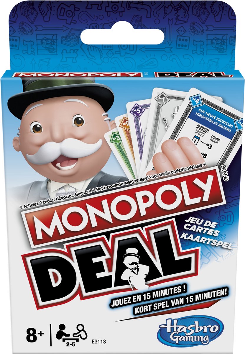 Hasbro Monopoly Deal Kaartspel (Fr/nl) 18 Cm