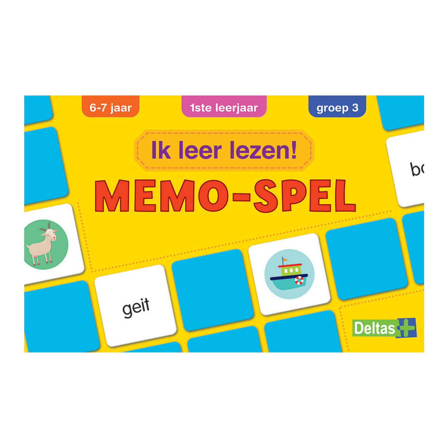 Deltas Memory Spel Ik Leer Lezen! 14 Cm 56 Kaartjes