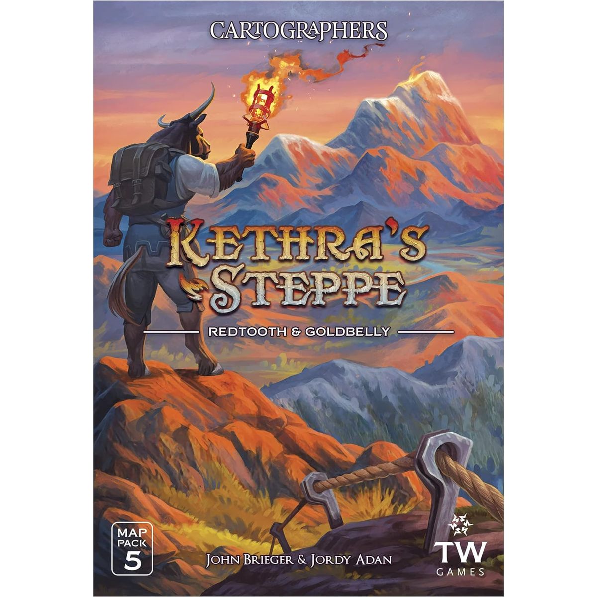 Cartographers: Map Pack 5 - Kethra's Steppe: Redtooth & Goldbelly