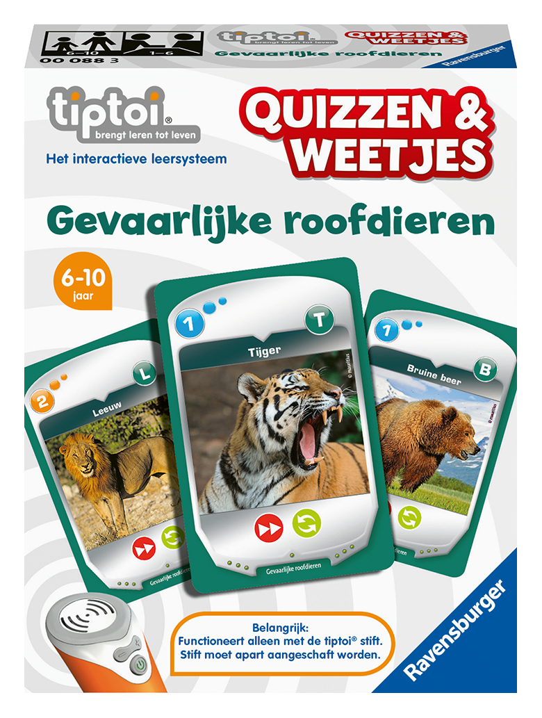 Tiptoi Quizzen & weetjes - Gevaarlijke Roofdieren