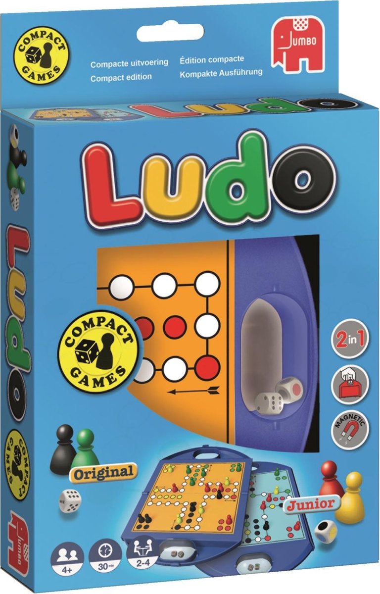 Jumbo Ludo 2-in-1 Reisspel