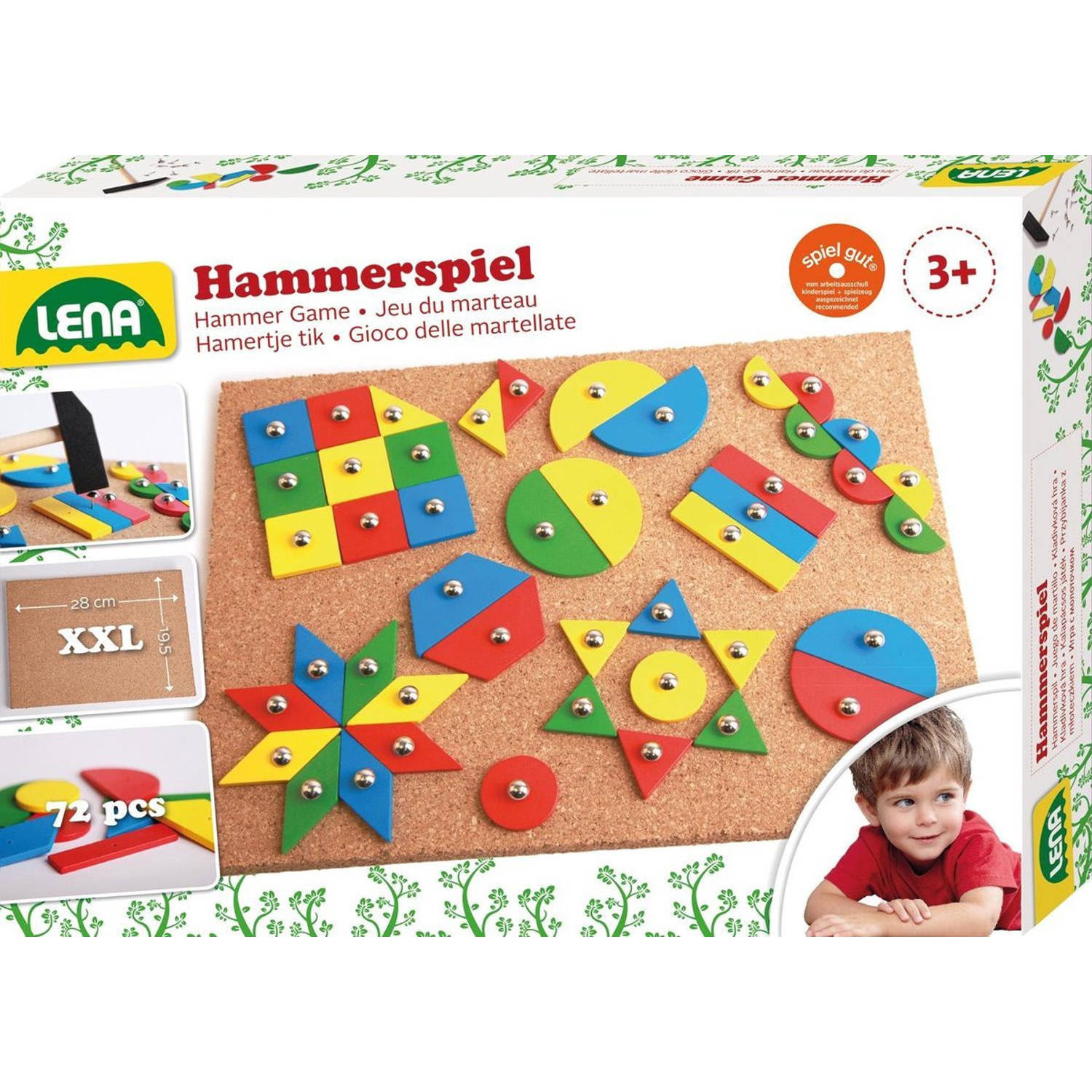 Lena Kinderspel Hamertje Tik Junior Hout 75-delig