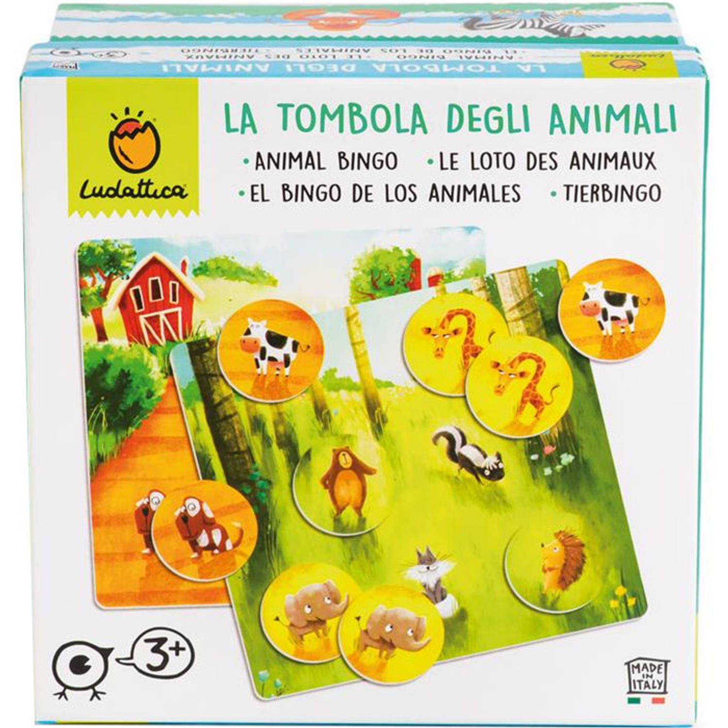 Ludattica Memory Animal Bingo Junior 18 X 18 X 10 Cm