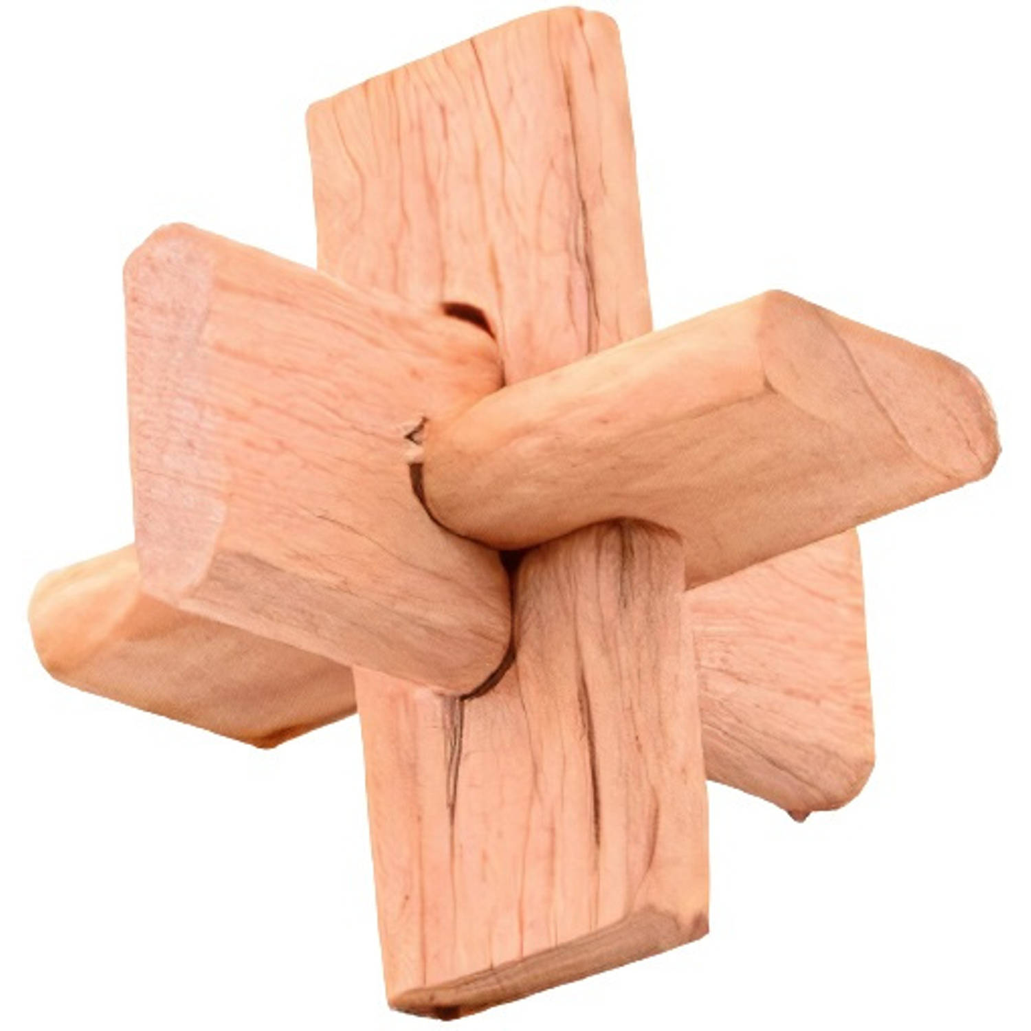 Johntoy Breinbreker Puzzel J 4,5 Cm Hout Bruin