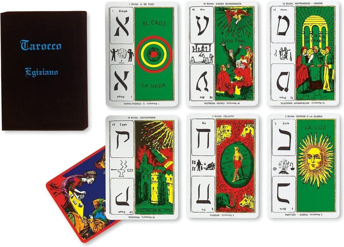 Dal Negro Tarotkaarten Egiziano Papier 78 Stuks