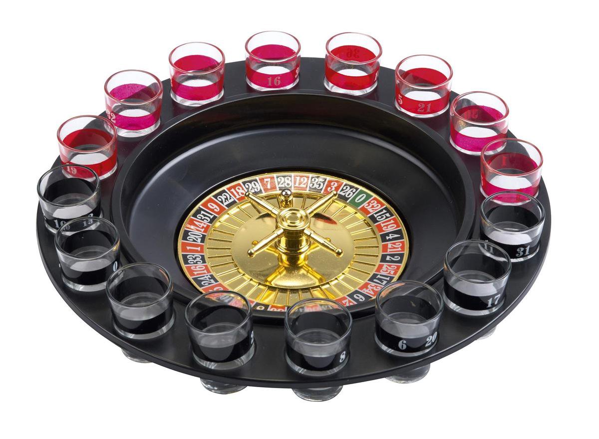 Lifetime Games Drankspel Roulette - 20-delig - Met Shotglaasjes