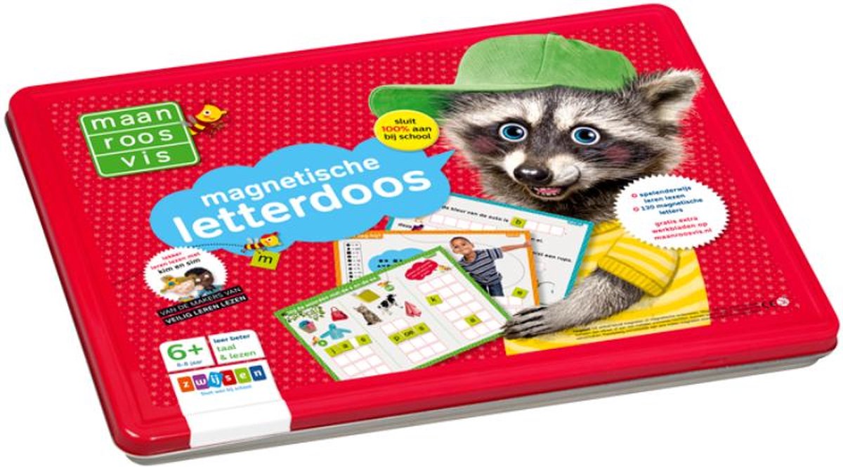 Maan Roos Vis Magnetische Letterdoos