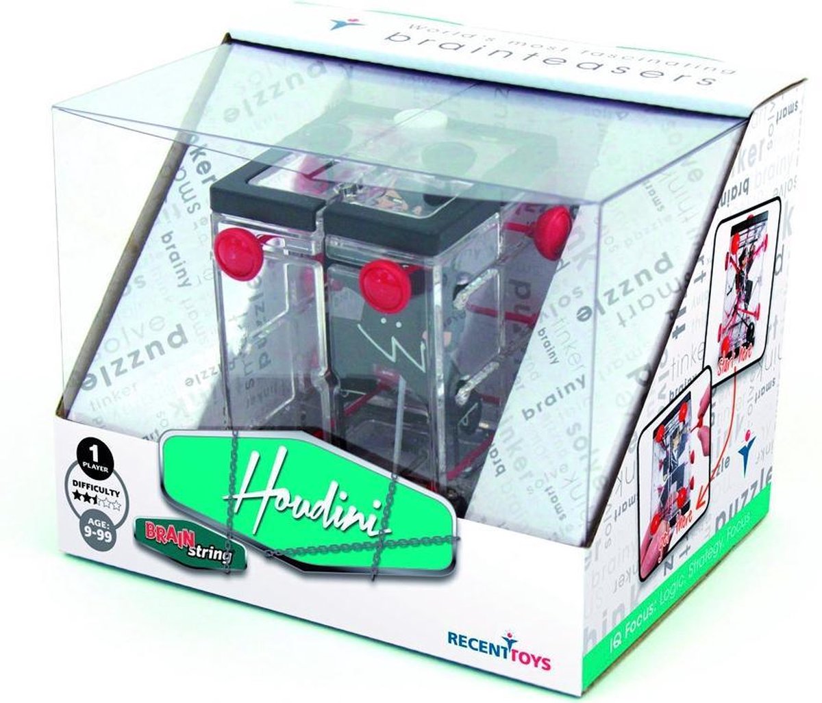 Recent Toys Breinbreker Brainstring Houdini 17,1 Cm Transparant