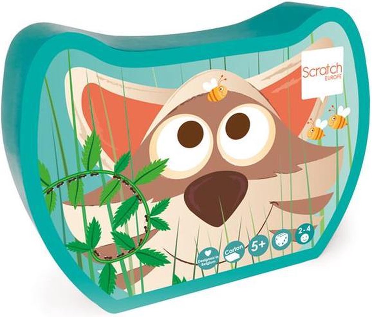 Scratch Kaartspel Raccoon Junior 14 X 10 Cm Karton Blauw